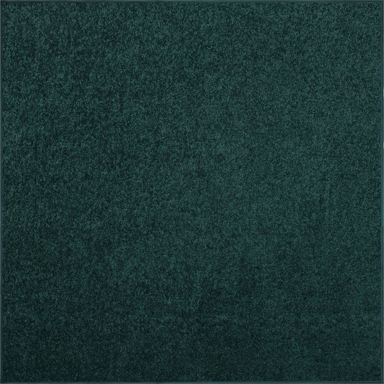 Tapis de couleur unie Ambiant Galaxy Way vert forêt