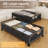 Under Bed Storage Containers With Wheels, 2 Pack Underbed Shoe Storage Organizer With Removable Lids, Large Rolling Under Bed Storage Dresser Drawers