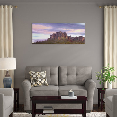 " Panoramic View Of The Superstition Mountains At Sunset Arizona " by Tim Fitzharris