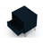 Rockefeller 20" Mid-Century Modern 1-Drawer Nightstand in Midnight Blue-321291309