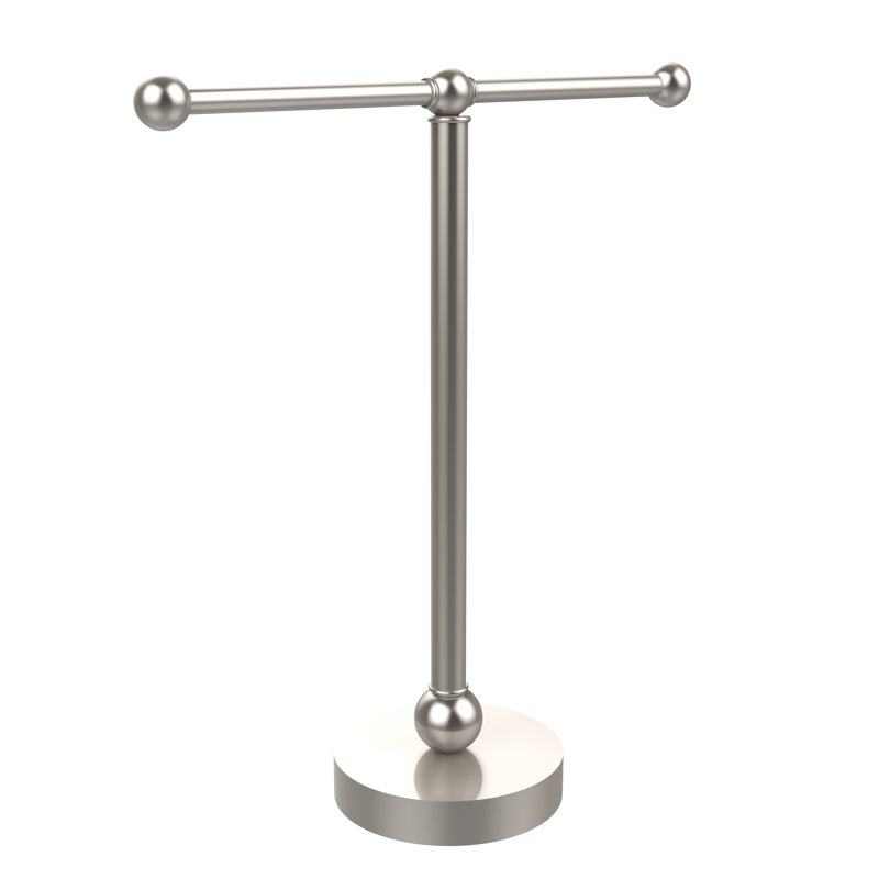 Porte-serviettes 2 comptoirs, Nickel satiné