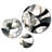 Abstract Neutral XIII - Modern Geometric Metal Wall Decor Set