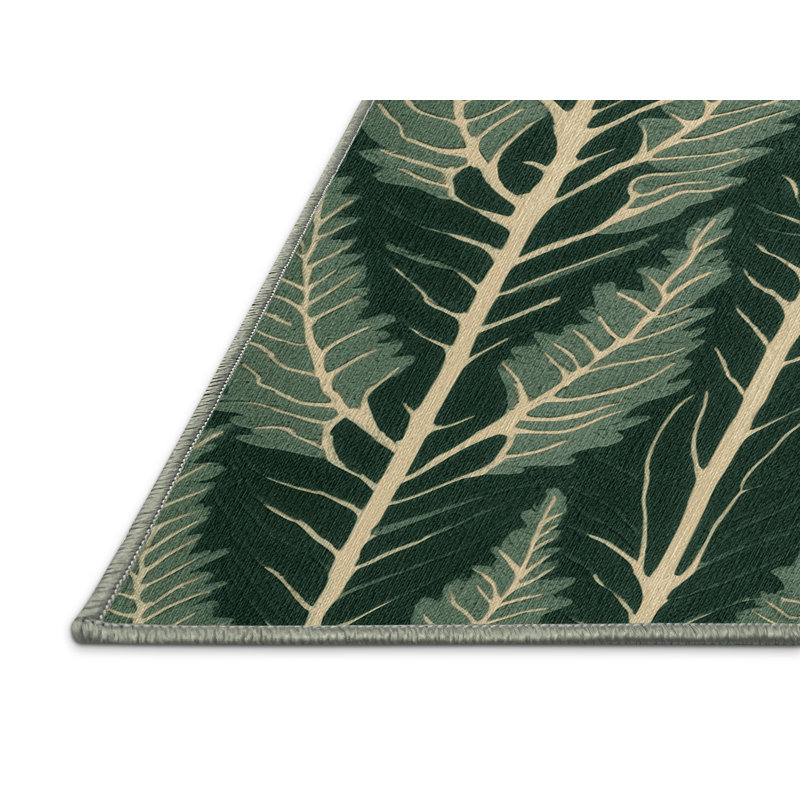  Tapis lavable de légumes chou de mer, Rectangle 6 pi x 9 pi
