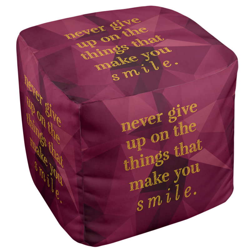 Repose-pieds cube, Spinelle / or