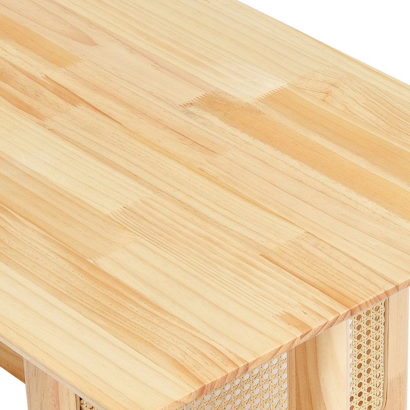 Solid Wood Coffee Table with Storage