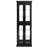 Elegant Lighted Glass Curio Display Cabinet - Wooden Frame Storage for Living Room, Kitchen & Pantry - Includes Light Bulb - Ideal for Wine, Toys & Collectibles