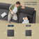 Wetherill Sectional Upholstered Sofa Convertible Modular, 5-6 Seat with Ottomans and 2 Pockets