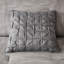 Édredon gris en seersucker pour grand lit, 7 pièces, doux et gris, 7 pièces avec coussins décoratifs-119448654-119448656