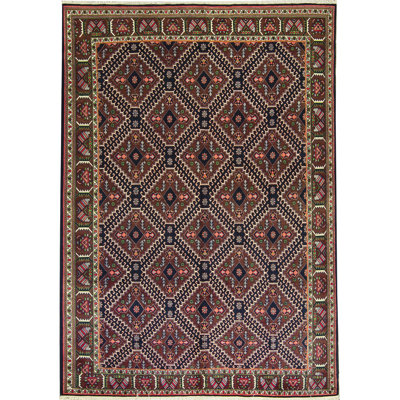 Hand-Knotted High-Quality Brown and Orange Area Rug