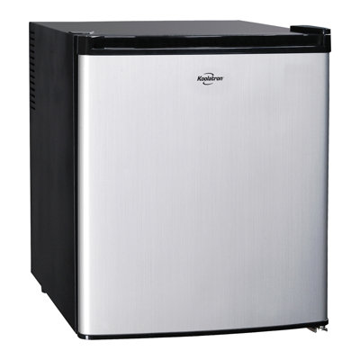  Réfrigérateur AC / DC Koolatron SuperKool 1,7 pi cu (48L) | Le réfrigérateur thermoélectrique à caloduc s'adapte à la plupart des cabines de camions | Cordons d'alimentation 12V DC et 110V AC | Argent et noir