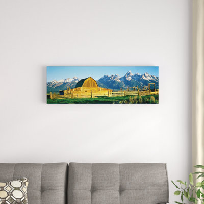 " John Moulton Barn II, Mormon Row Historic District, Grand Teton National Park, Jackson Hole Valley, Teton County, Wyoming, USA " by Panoramic Images