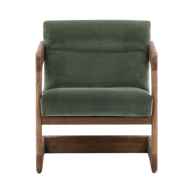Bridges Polyester and Ash Wood Occasional Chair, Cream, Sierra Sage