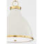 Painted No. 3 - 2 Light Flush Mount By Mark D. Sikes - Aged Brass/Darkest Blue Finish-903086350