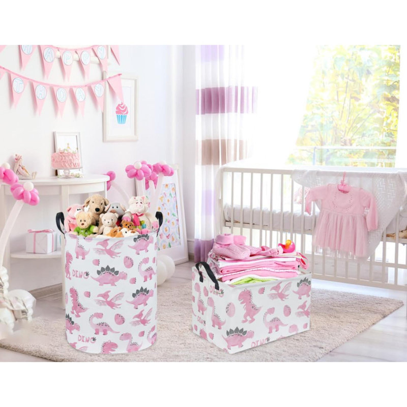 Panier rectangulaire, panier de dinosaure, organisateur de panier de rangement mignon pour chambre d'enfant, décor de dinosaures, boîte à jouets, livres, rangement de cadeaux pour enfants.  Dinosaure)