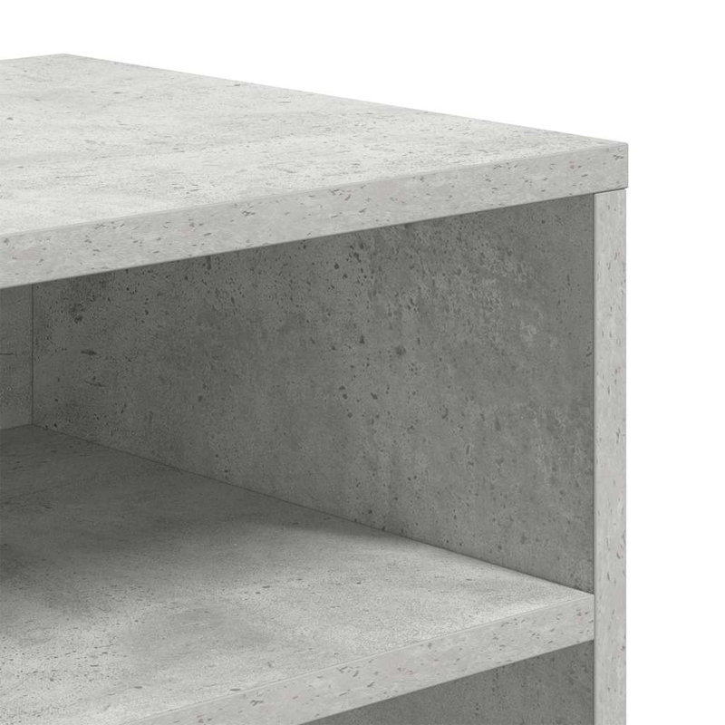 Shaliek Bookcase, 80cm H x 66cm W x 31cm D, Concrete Grey