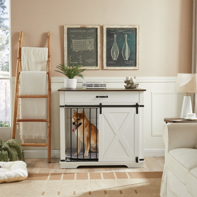 Doorbal Wood Pet Furniture Style Crate with 1 Door