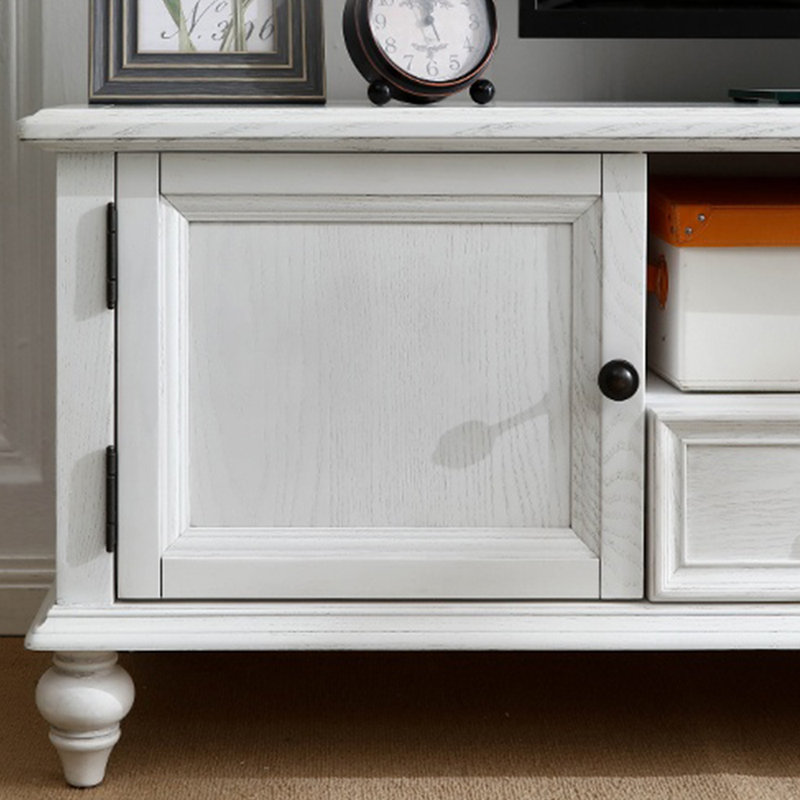 Meuble télé blanc moderne, 62.99"
