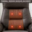 Fauteuil de direction avec repose-pieds Pelle Massage