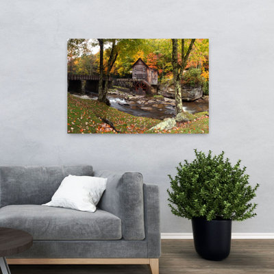 Glade Creek Grist Mill Babcock State Park Fayette County West Virginia Usa Abstract Contemporary Architecture Forest Art