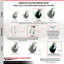 Ensemble de roulettes en poly sur roulettes 6 pouces 6 pouces 4 verrous pivotants 2 freins-92276298
