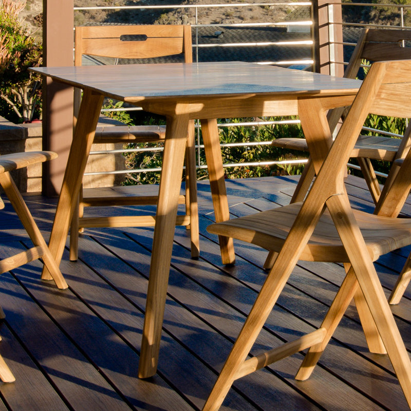 Outdoor 7 - Piece Teak Dining Set