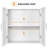 Nevaeah 23.5″ L × 12.5″ W × 23.5″ H Wall Mount Cabinet Storage Organizer with Adjustable Shelf