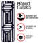 Tapis d'escalier 9 x 28 po antidérapants (ensemble de 13)-54182696