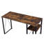 Bureau d'écriture rectangulaire avec tablette à 2 niveaux (sans les chaises de bureau)-88195589