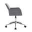 Chaise de bureau en velours Kai-1909343696