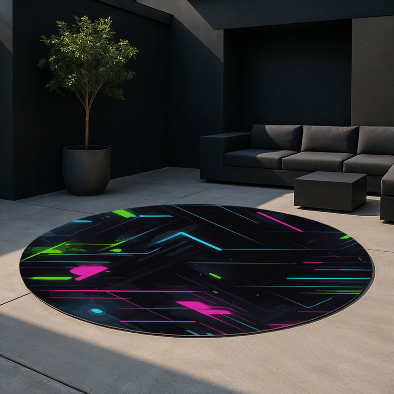 Tapis intérieur et extérieur Luminous Spark, Rectangle 5 pi x 7 pi
