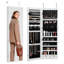 Armoire à bijoux avec miroir verrouillable 47,05 po-106667699