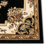 Tapis oriental noir / beige tissé à la machine Colindale-20238829