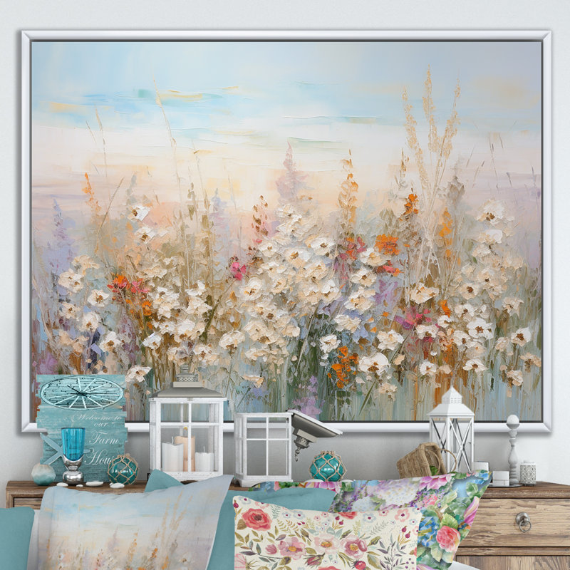 Fleurs saisonnières «Farmhouse Charm II» - Décoration murale fleurs saisonnières, H 12 po x l 20 po x P 1 po