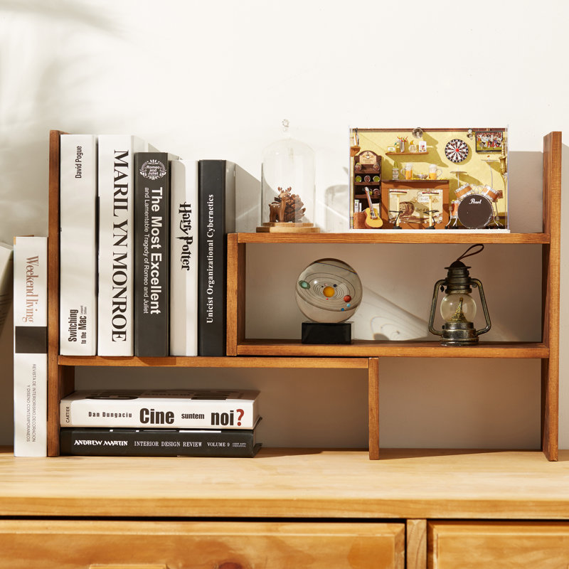 Dezstany Solid Wood Adjustable Desktop Organiser