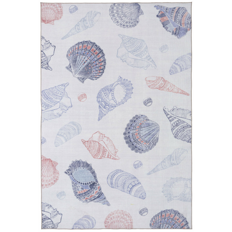Abbegail Floral Indoor / Outdoor Rug, Rectangle 5' x 7'