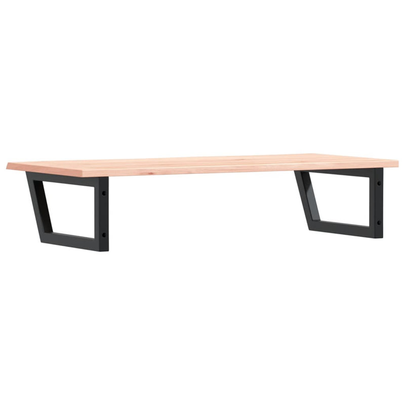  Tablette de lavabo murale en acier et bois de chêne massif, H 8,7 po x l 39,4 po x P 19,7 po