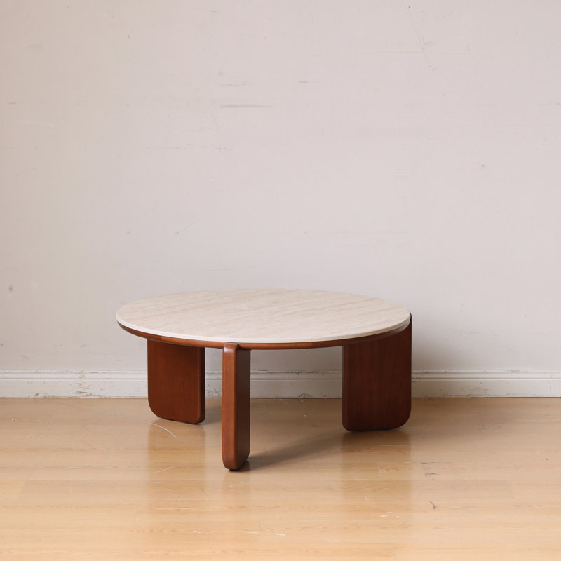 Round Coffee Table With 3 Legs
