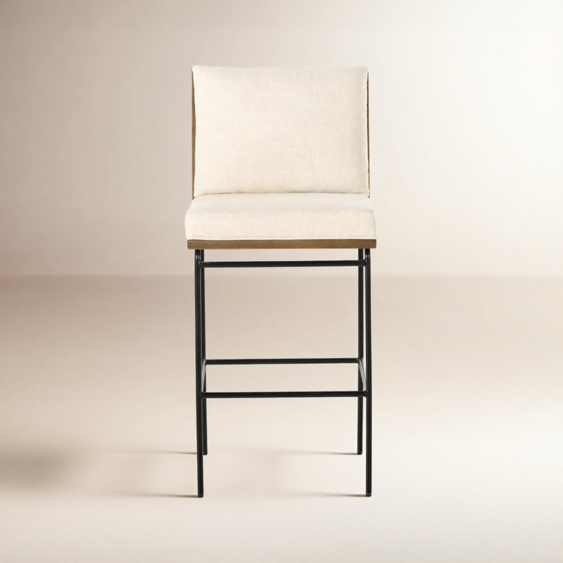 Westgate Solid Wood 26" Counter Stool, Bar Stool (30" Seat Height), Savile Flax