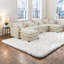 Multifunctional Sectionals with Storage, White Chenille Modern Family Home-529293987