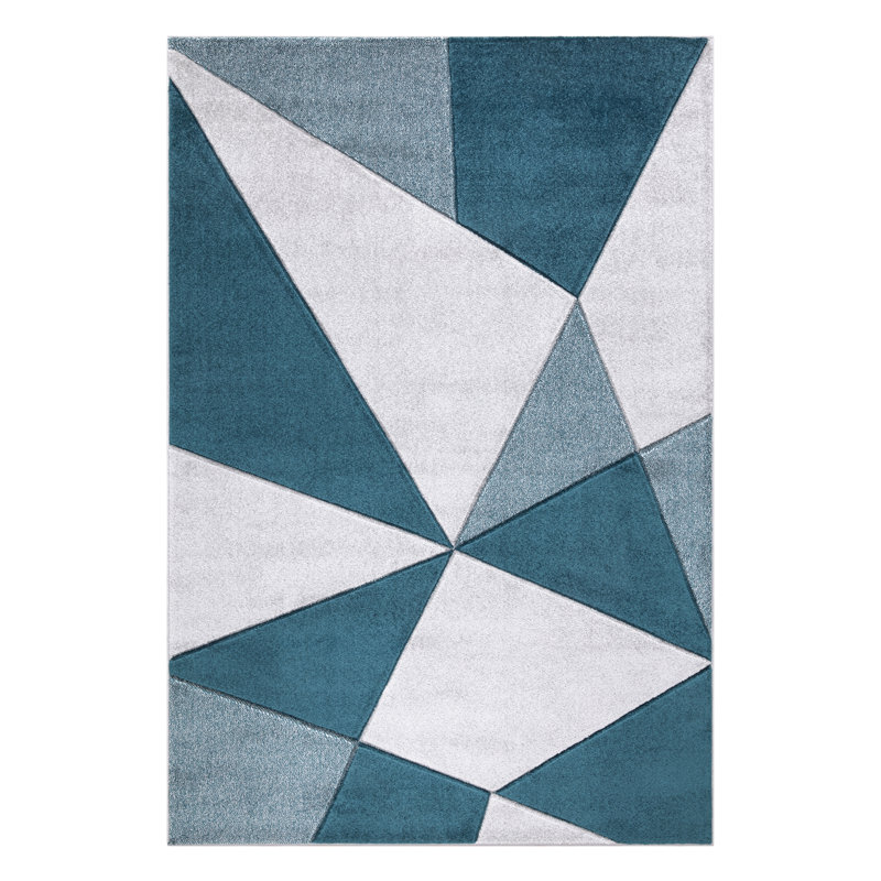 Geometric Large Area Rug for Living Room, Bedroom Carpet, Hallway Runner & Kitchen Floor Mat, Rectangle 160 x 230cm