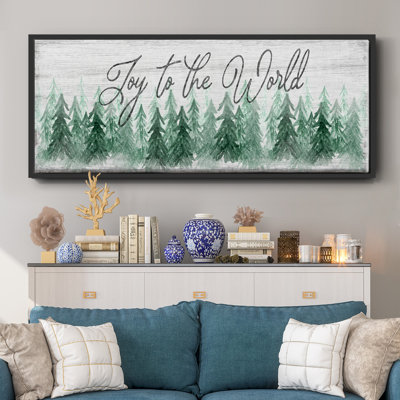 «Joy to the world», toile encadrée
