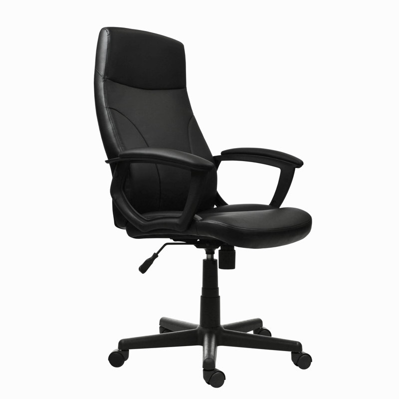 Fauteuil de direction à dossier moyen, noir