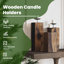 Solid Wood Candlestick