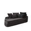 Fauteuil inclinable semi-rigide en velours côtelé 21 de 78,5 pouces avec coussins de cou, cinq coussins, aucun assemblage, soutien à domicile confortable, installation facile, confort