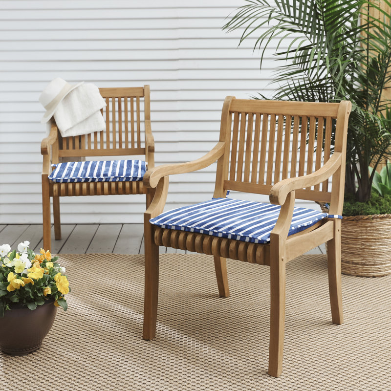 Rialto Outdoor 2'' Dining Chair Chair Pad, 17" W x 17" D