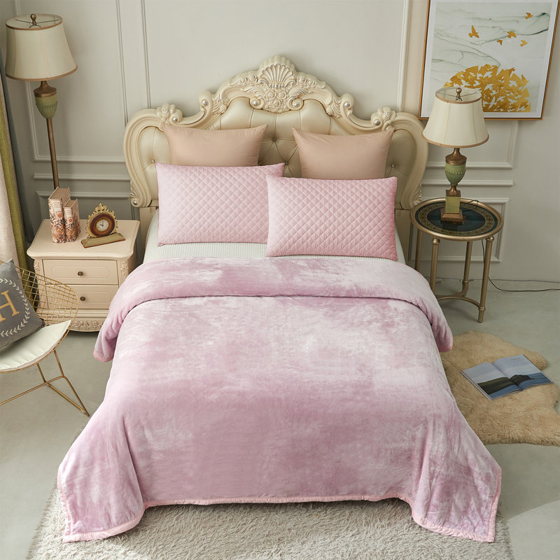 Couverture en vison , Très grand, Rose
