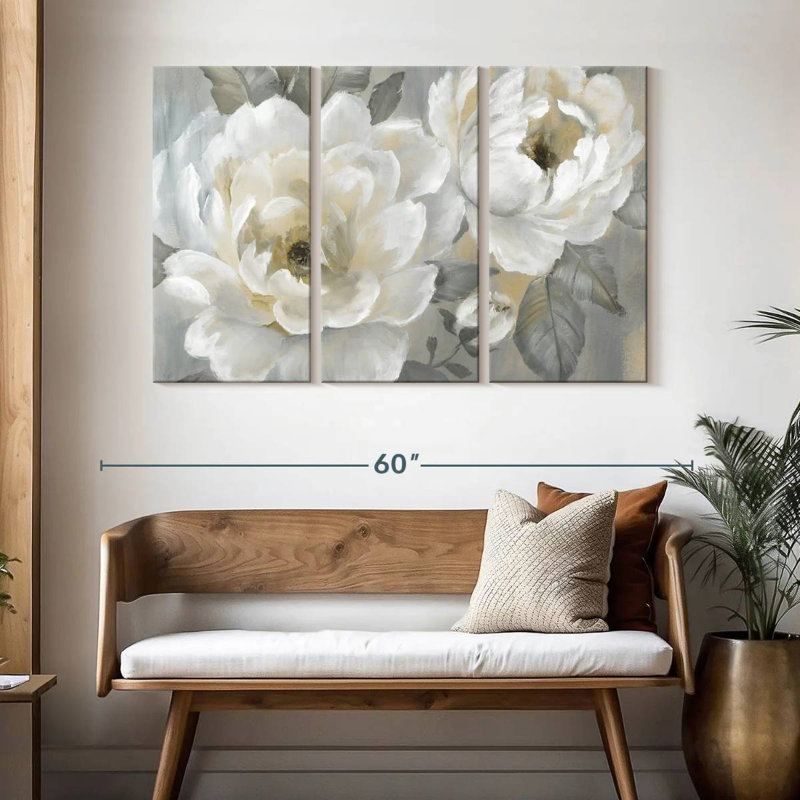 Harnek Perfect Peonies, 32" H x 50" W