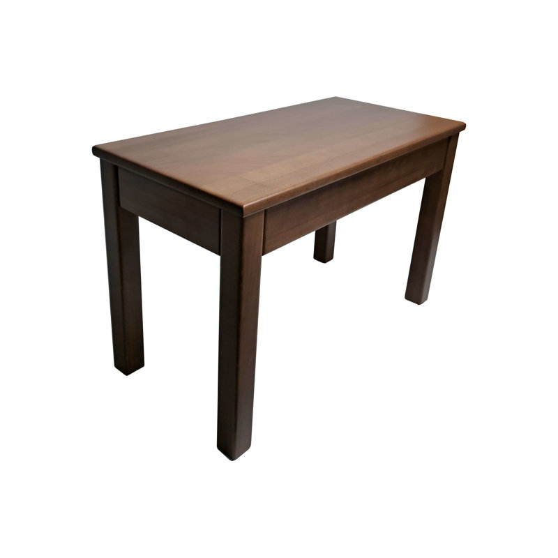 Rosalynda Solid Wood Storage Bench, 45cm H x 70cm W x 35cm D, Brown/White/Pink