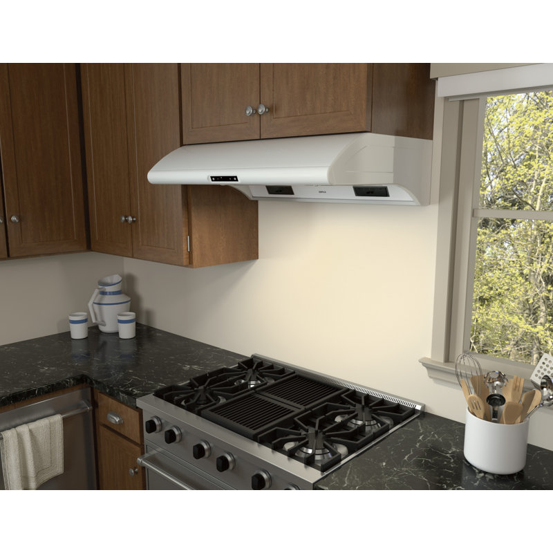 Zephyr Typhoon 30 in. 850 CFM Under Cabinet Mount Range Hood with LED Light, Matte White, 36"