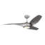 Ventilateur de plafond intérieur Terhune avec tige filetée, pales en ABS argenté et télécommande portable-1024846529-1024846590
